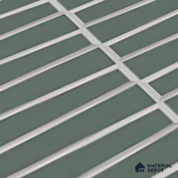 Faux Subway Look Empire Green TL 09786 B 2 ft x 1 ft Matte Finish Ceramic Wall Tile - 9 mm