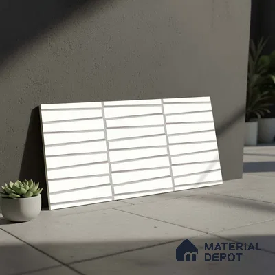 Faux Subway Look Empire White (P-208) TL 09786 E 2 ft x 1 ft Matte Finish Ceramic Wall Tile - 9 mm