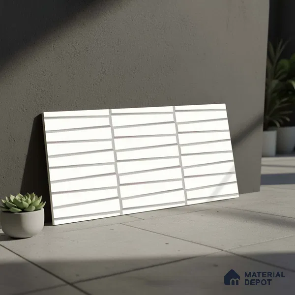 Faux Subway Look Empire White (P-208) TL 09786 E 2 ft x 1 ft Matte Finish Ceramic Wall Tile - 9 mm