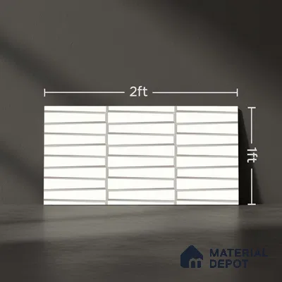 Faux Subway Look Empire White (P-208) TL 09786 E 2 ft x 1 ft Matte Finish Ceramic Wall Tile - 9 mm