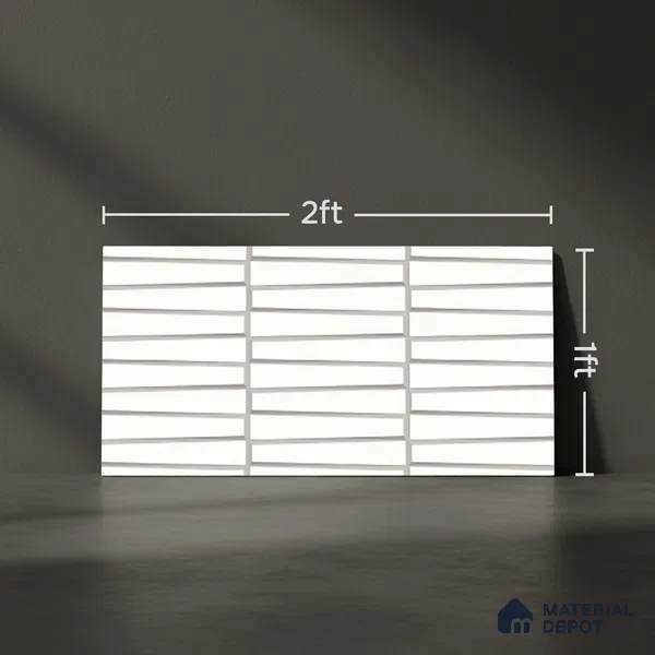 Faux Subway Look Empire White (P-208) TL 09786 E 2 ft x 1 ft Matte Finish Ceramic Wall Tile - 9 mm