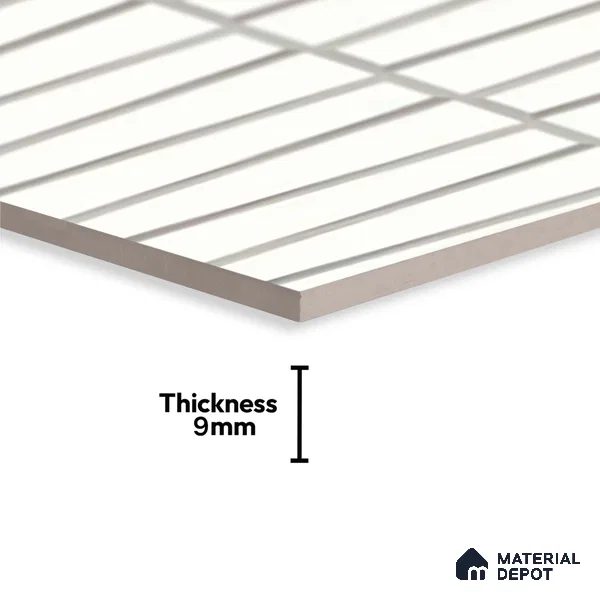 Faux Subway Look Empire White (P-208) TL 09786 E 2 ft x 1 ft Matte Finish Ceramic Wall Tile - 9 mm