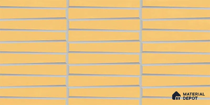 Faux Subway Look Empire Yellow TL 09786 F 2 ft x 1 ft Matte Finish Ceramic Wall Tile - 9 mm