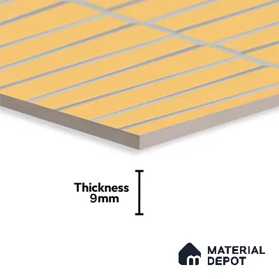 Faux Subway Look Empire Yellow TL 09786 F 2 ft x 1 ft Matte Finish Ceramic Wall Tile - 9 mm