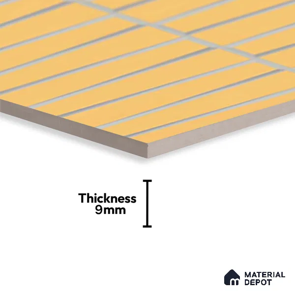 Faux Subway Look Empire Yellow TL 09786 F 2 ft x 1 ft Matte Finish Ceramic Wall Tile - 9 mm