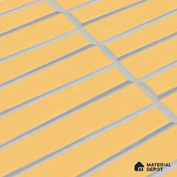 Faux Subway Look Empire Yellow TL 09786 F 2 ft x 1 ft Matte Finish Ceramic Wall Tile - 9 mm