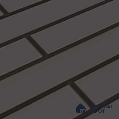 Subway Look Royal Dark Grey-143 TL 09780 B 2 ft x 1 ft Matte Finish Ceramic Wall Tile - 9 mm | Please Expect a Slight Variation of Pattern