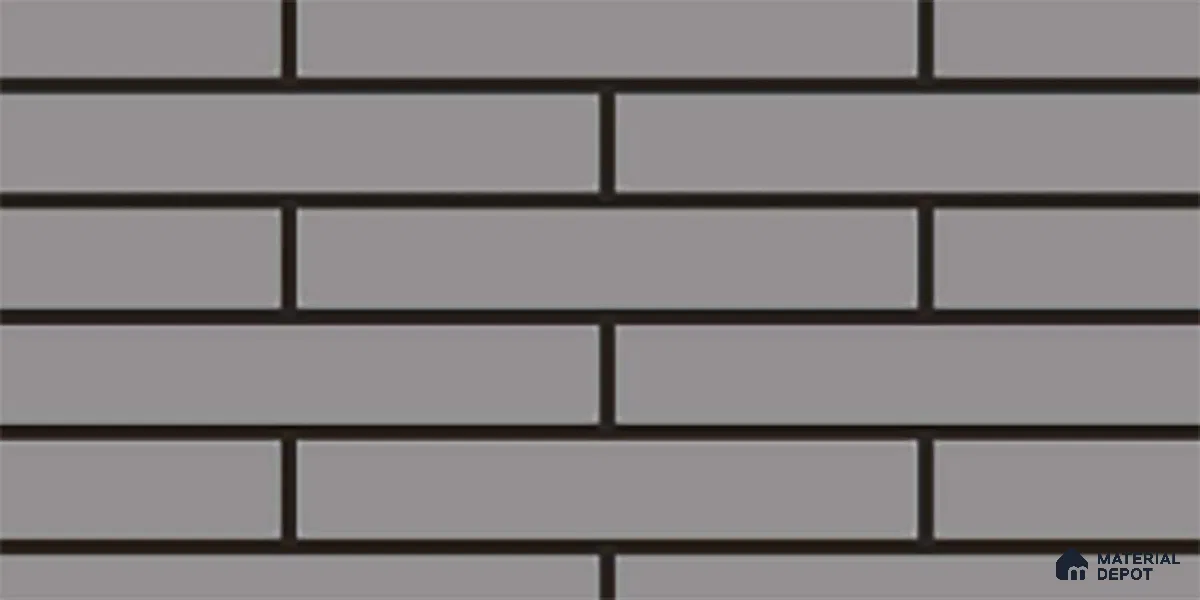 Subway Look Royal Light Grey-143 TL 09780 2 ft x 1 ft Matte Finish Ceramic Wall Tile - 9 mm | Please Expect a Slight Variation of Pattern