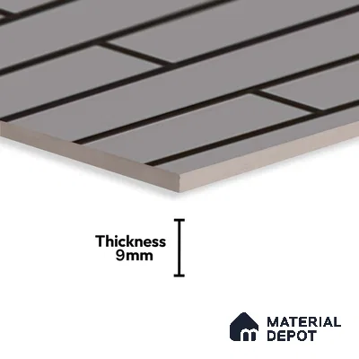 Subway Look Royal Light Grey-143 TL 09780 2 ft x 1 ft Matte Finish Ceramic Wall Tile - 9 mm | Please Expect a Slight Variation of Pattern
