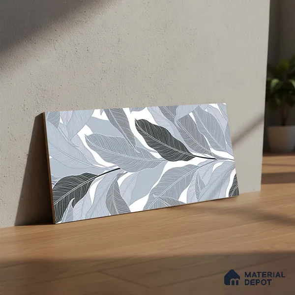 Floral Wall Tile TL 09783 B Magna Decor 2 ft x 1 ft Matte Finish Ceramic Wall Tile - 9 mm | Please Expect a Slight Variation of Pattern