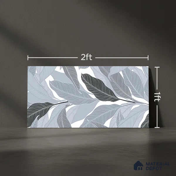 Floral Wall Tile TL 09783 B Magna Decor 2 ft x 1 ft Matte Finish Ceramic Wall Tile - 9 mm | Please Expect a Slight Variation of Pattern
