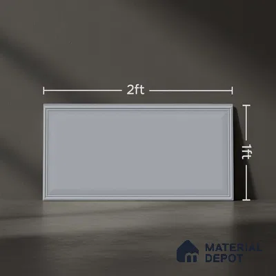 Plain Look Elegant Grey TL 09783 C 2 ft x 1 ft Matte Finish Ceramic Wall Tile - 9 mm