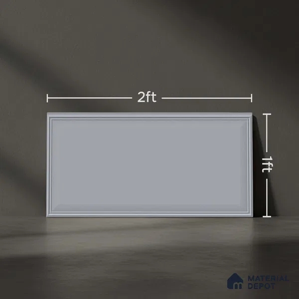 Plain Look Elegant Grey TL 09783 C 2 ft x 1 ft Matte Finish Ceramic Wall Tile - 9 mm