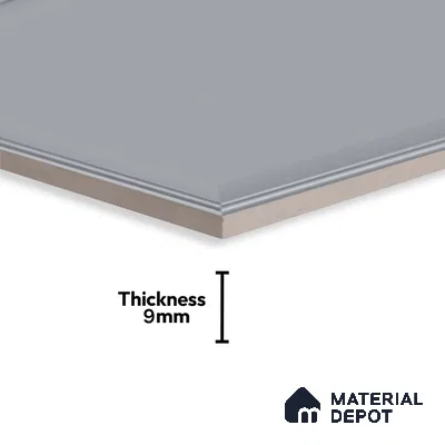 Plain Look Elegant Grey TL 09783 C 2 ft x 1 ft Matte Finish Ceramic Wall Tile - 9 mm