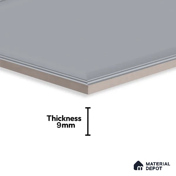 Plain Look Elegant Grey TL 09783 C 2 ft x 1 ft Matte Finish Ceramic Wall Tile - 9 mm