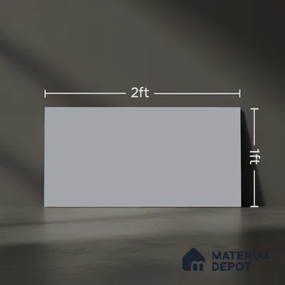 Plain Look Matt Grey TL 09783 2 ft x 1 ft Matte Finish Ceramic Wall Tile - 9 mm