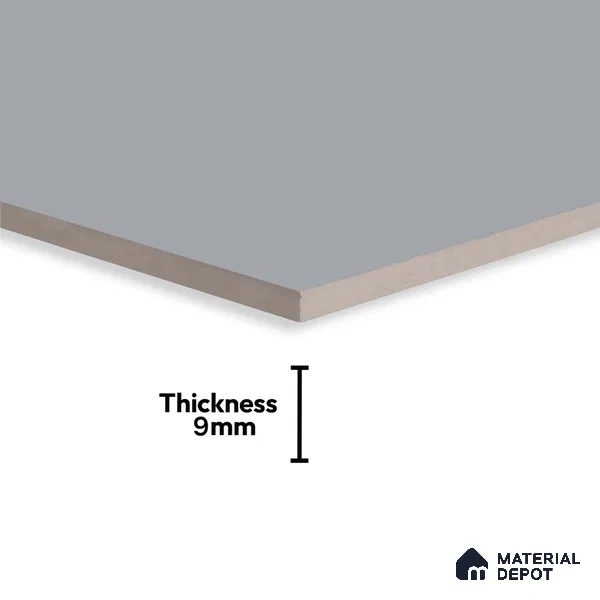 Plain Look Matt Grey TL 09783 2 ft x 1 ft Matte Finish Ceramic Wall Tile - 9 mm
