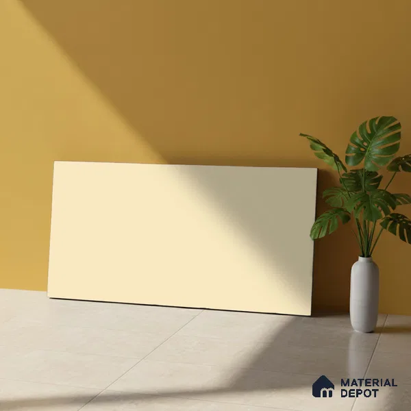 Plain Look Matt Ivory TL 09790 C 2 ft x 1 ft Matte Finish Ceramic Wall Tile - 9 mm