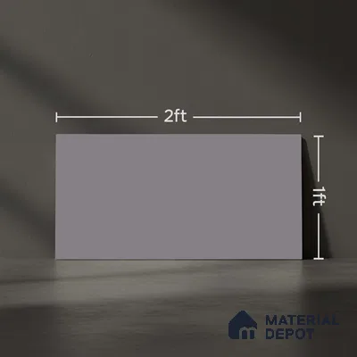 Plain Look Matt Grey TL 09790 D 2 ft x 1 ft Matte Finish Ceramic Wall Tile - 9 mm
