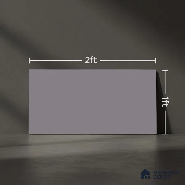 Plain Look Matt Grey TL 09790 D 2 ft x 1 ft Matte Finish Ceramic Wall Tile - 9 mm