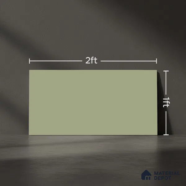 Plain Look Matt Mint TL 09790 E 2 ft x 1 ft Matte Finish Ceramic Wall Tile - 9 mm