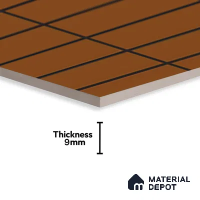 Brick Wall Tile Orange Alloy P-127 TL 09778 2 ft x 1 ft Matte Finish Ceramic Tile - 9 mm