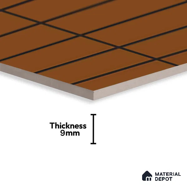Brick Wall Tile Orange Alloy P-127 TL 09778 2 ft x 1 ft Matte Finish Ceramic Tile - 9 mm