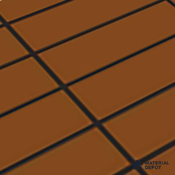 Brick Wall Tile Orange Alloy P-127 TL 09778 2 ft x 1 ft Matte Finish Ceramic Tile - 9 mm