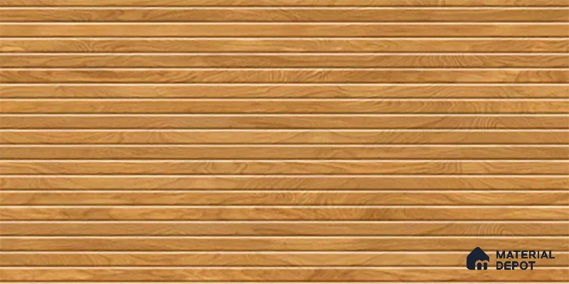 Wooden Punch Wall Tile 31605 HL 6 (P-135) TL 09791 B 2 ft x 1 ft Matte Finish Ceramic Tile - 9 mm