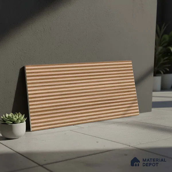 Wooden Punch Wall Tile 31605 HL 3 (P-135) TL 09791 2 ft x 1 ft Matte Finish Ceramic Tile - 9 mm