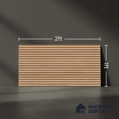 Wooden Punch Wall Tile 31605 HL 3 (P-135) TL 09791 2 ft x 1 ft Matte Finish Ceramic Tile - 9 mm