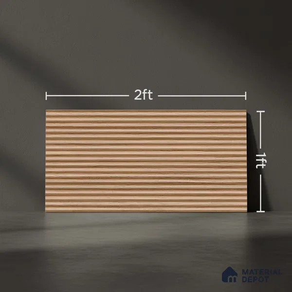 Wooden Punch Wall Tile 31605 HL 3 (P-135) TL 09791 2 ft x 1 ft Matte Finish Ceramic Tile - 9 mm