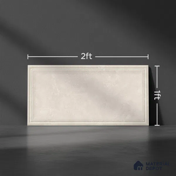 Plain Look 31659-D TL 09781 B 2 ft x 1 ft Matte Finish Ceramic Wall Tile - 9 mm