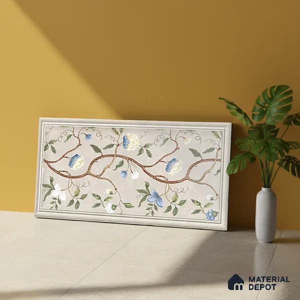 Tropical Wall Tile TL 09781 Matte Finish 2 ft x 1 ft Ceramic Wall Tile - 9 mm | Please Expect a Slight Variation of Pattern