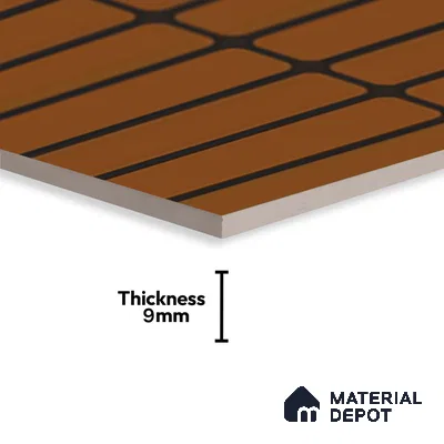 Subway Look Orange Alloy P-190 TL 09779 B 2 ft x 1 ft Matte Finish Ceramic Wall Tile - 9 mm | Please Expect a Slight Variation of Pattern