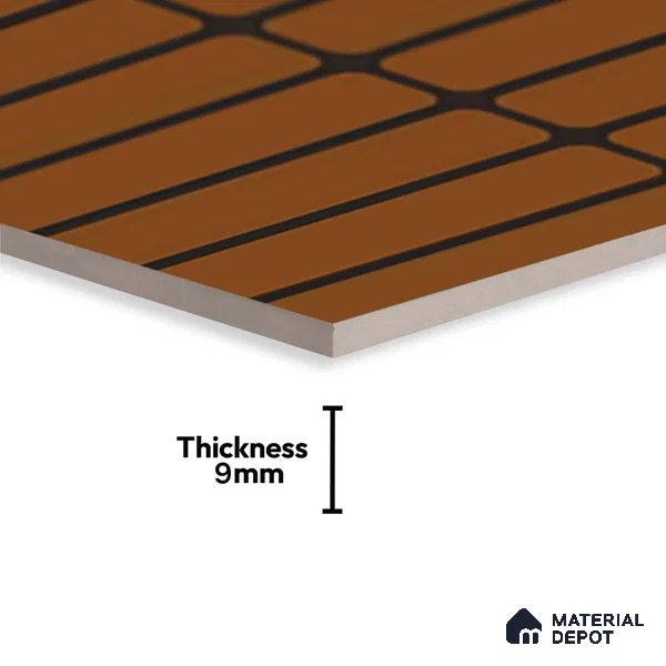 Subway Look Orange Alloy P-190 TL 09779 B 2 ft x 1 ft Matte Finish Ceramic Wall Tile - 9 mm | Please Expect a Slight Variation of Pattern