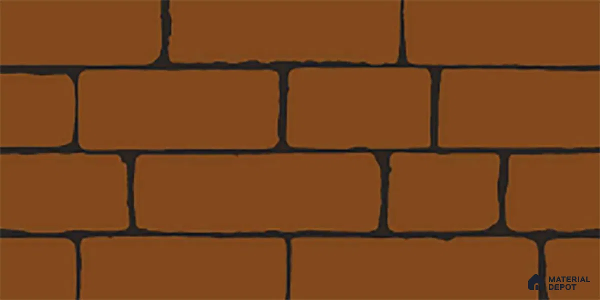 Stone Look Orange Alloy P-11 TL 09779 2 ft x 1 ft Matte Finish Ceramic Wall Tile - 9 mm