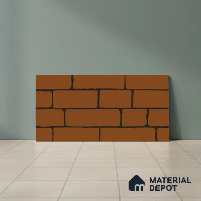 Stone Look Orange Alloy P-11 TL 09779 2 ft x 1 ft Matte Finish Ceramic Wall Tile - 9 mm