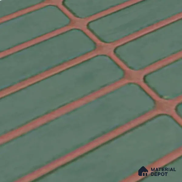 Subway Look Gama Green TL 09787 B 2 ft x 1 ft Matte Finish Ceramic Wall Tile - 9 mm | Please Expect a Slight Variation of Pattern