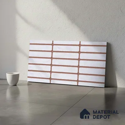 Subway Look Gama White TL 09787 E 2 ft x 1 ft Matte Finish Ceramic Wall Tile - 9 mm | Please Expect a Slight Variation of Pattern