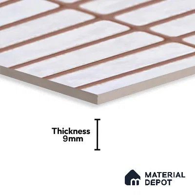 Subway Look Gama White TL 09787 E 2 ft x 1 ft Matte Finish Ceramic Wall Tile - 9 mm | Please Expect a Slight Variation of Pattern