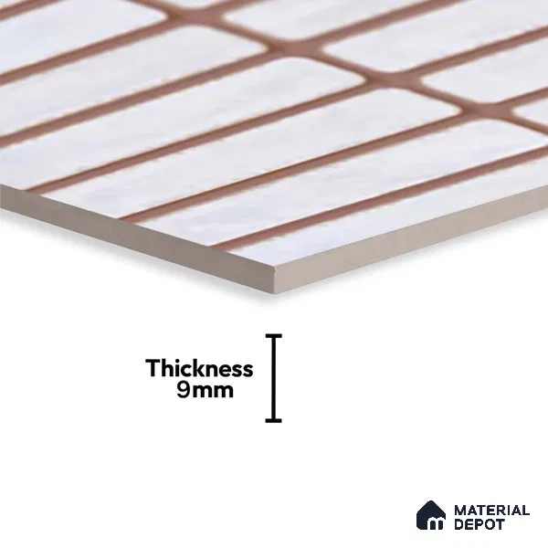 Subway Look Gama White TL 09787 E 2 ft x 1 ft Matte Finish Ceramic Wall Tile - 9 mm | Please Expect a Slight Variation of Pattern