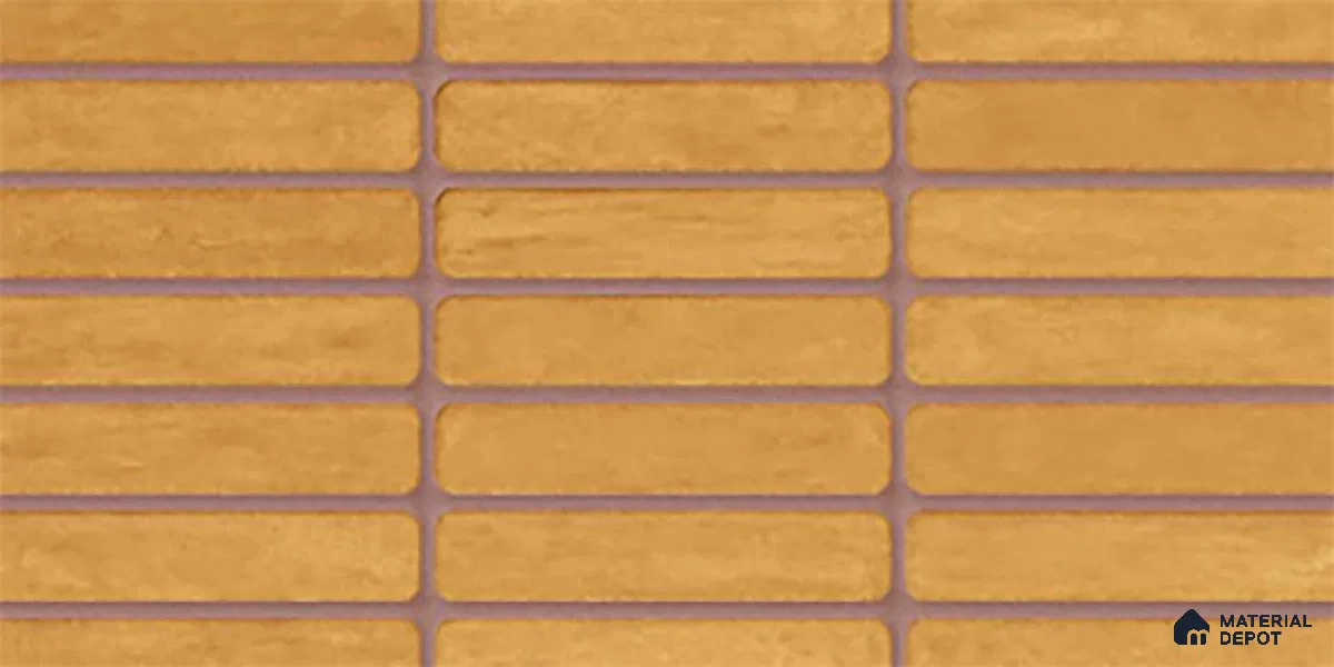 Subway Look Gama Yellow TL 09787 F 2 ft x 1 ft Matte Finish Ceramic Wall Tile - 9 mm | Please Expect a Slight Variation of Pattern