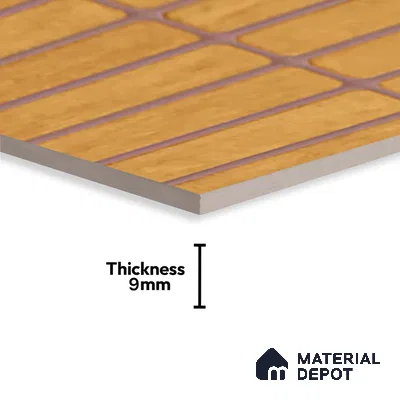 Subway Look Gama Yellow TL 09787 F 2 ft x 1 ft Matte Finish Ceramic Wall Tile - 9 mm | Please Expect a Slight Variation of Pattern