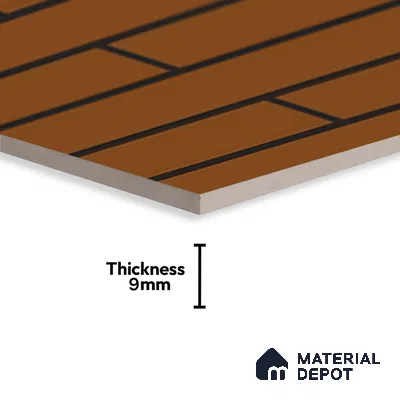 Brick Wall Tile Orange Alloy P-143 TL 09776 2 ft x 1 ft Matte Finish Ceramic Tile - 9 mm