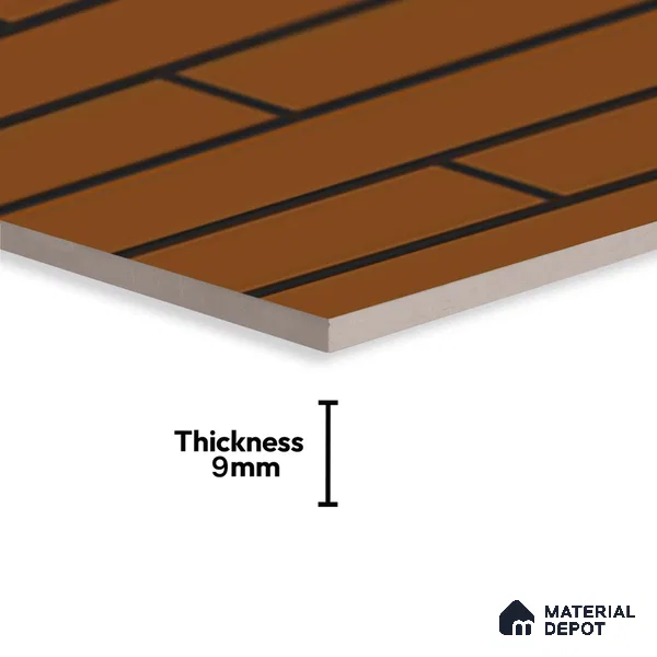 Brick Wall Tile Orange Alloy P-143 TL 09776 2 ft x 1 ft Matte Finish Ceramic Tile - 9 mm
