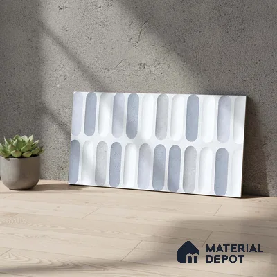 Faux Subway Look 31644 HL 1 TL 09797 B 2 ft x 1 ft Matte Finish Ceramic Wall Tile - 9 mm