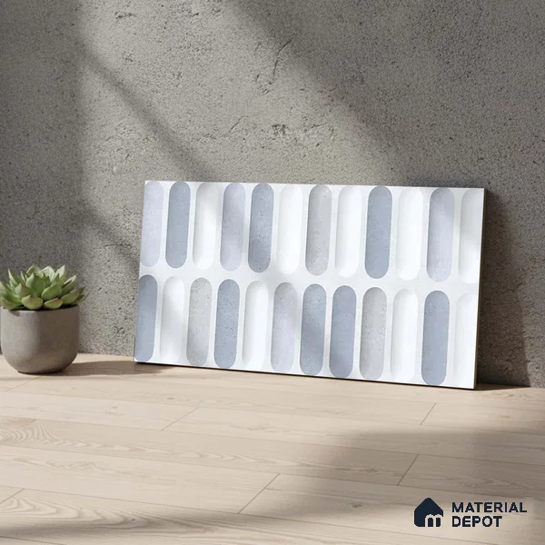 Faux Subway Look 31644 HL 1 TL 09797 B 2 ft x 1 ft Matte Finish Ceramic Wall Tile - 9 mm