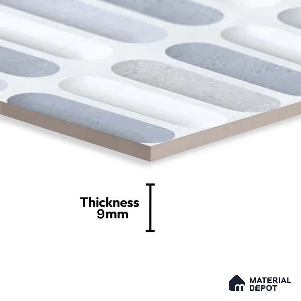 Faux Subway Look 31644 HL 1 TL 09797 B 2 ft x 1 ft Matte Finish Ceramic Wall Tile - 9 mm