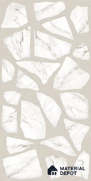 TL 12814 B Maxi Bianco 4 ft x 2 ft Vitrified Matte Finish Tile - 9 mm